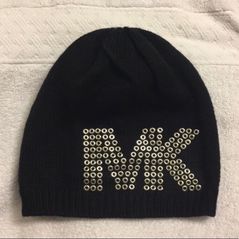 New Michael Kors Silver Stud Beanie